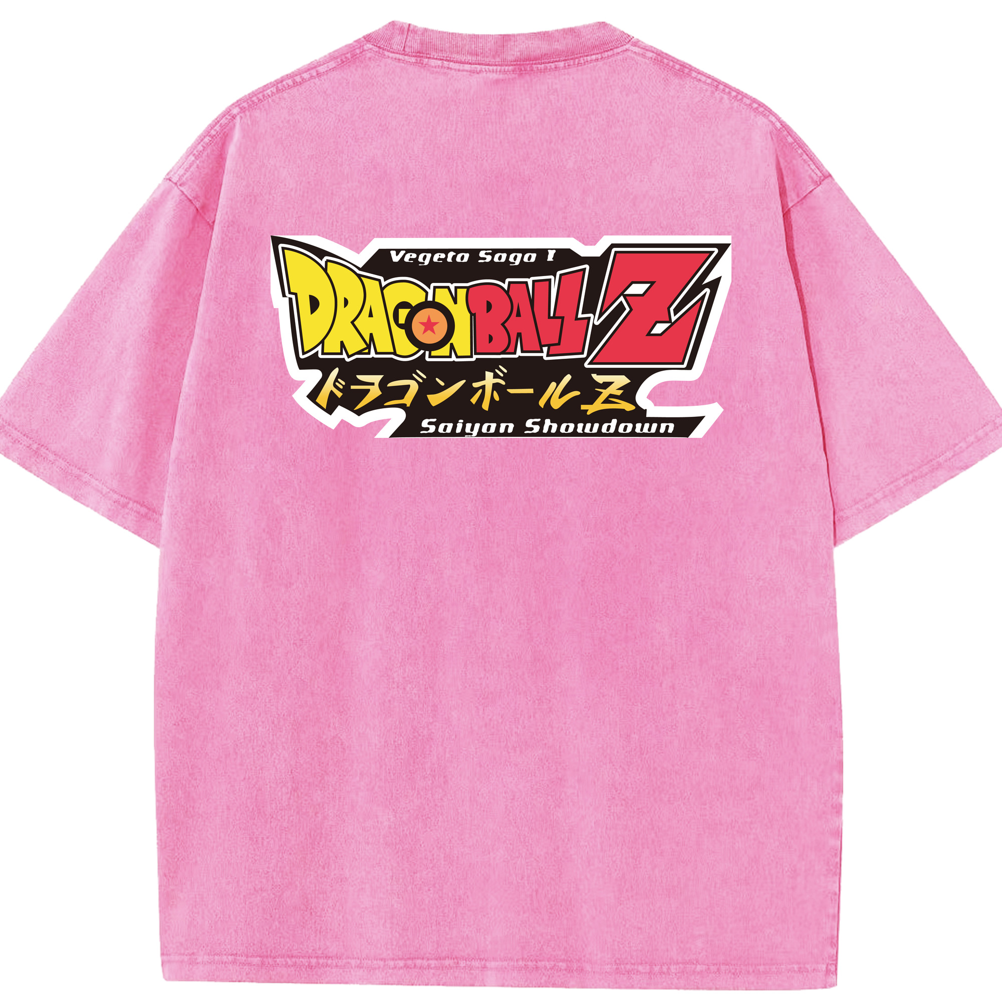 （画像用） ドラゴンボール DRAGON BALL 綿100% ヴィンテージ風 半袖Tシャツ（背面プリント）